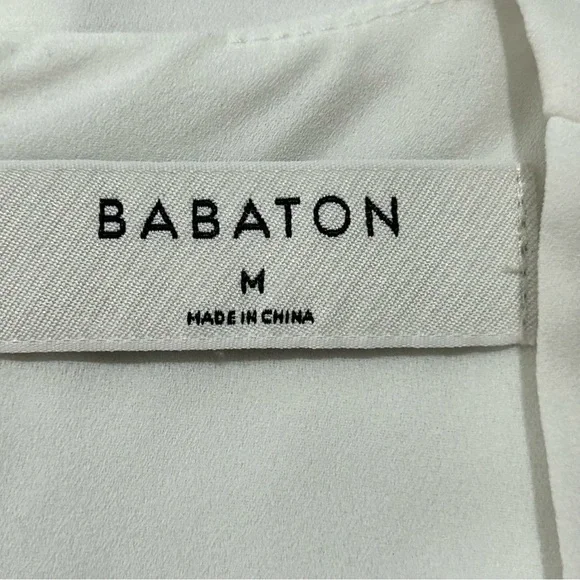 ARITZIA BABATON White Tadema Long Sleeve Blouse in Women's Size Medium - Picture 5 of 7